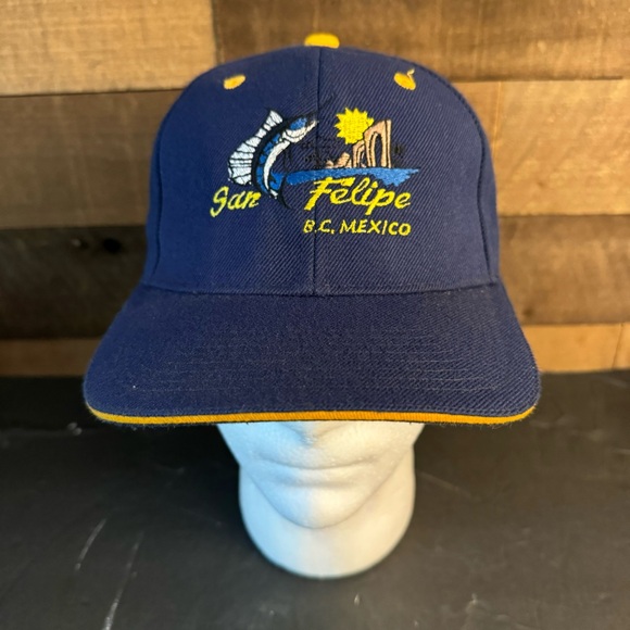 san‎ felipe bc mexico swordfish blue hat Adjustable - Picture 1 of 8